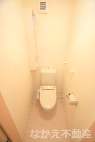 トイレ　ゆったりとした空間のトイレです