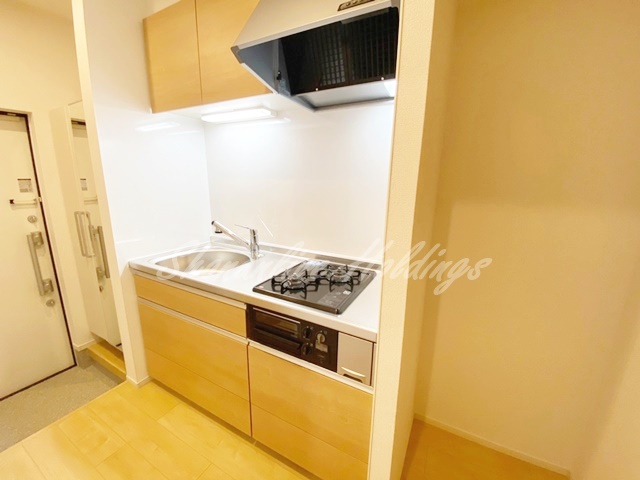 キッチン　【都市ガス】ビルドイン2口ガスキッチン♪収納豊富