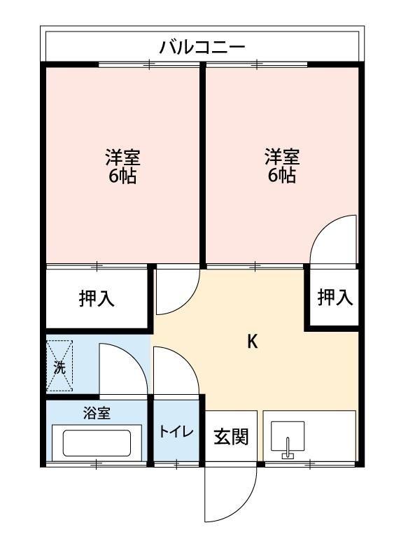 YKC久那の間取り