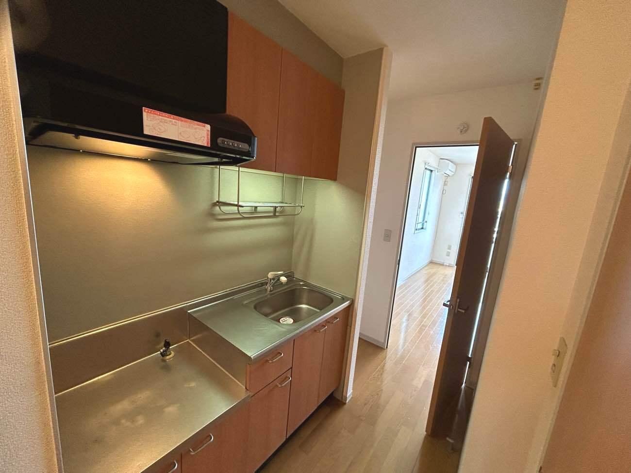 キッチン　2口コンロが設置可能なキッチンです