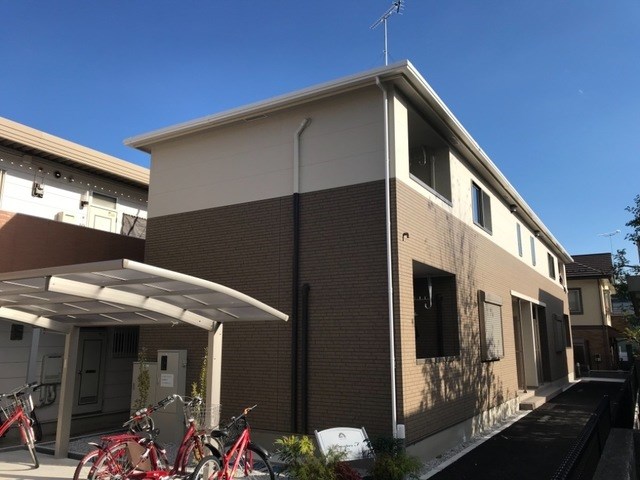 建物外観　ペットと一緒にお暮しいただける駅近アパートです。