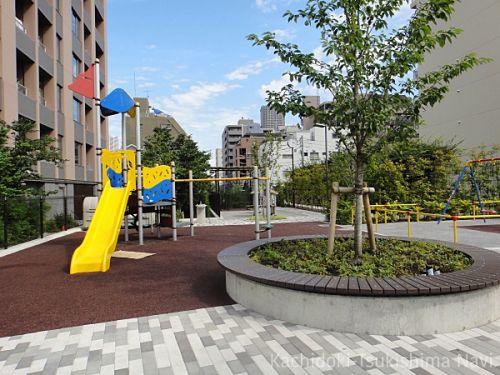 公園　月島三丁目児童遊園（公園）まで432m