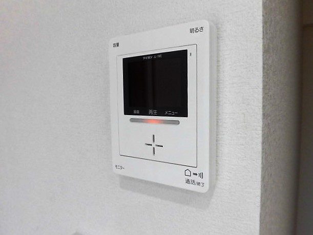 セキュリティ　モニター付インターホン。