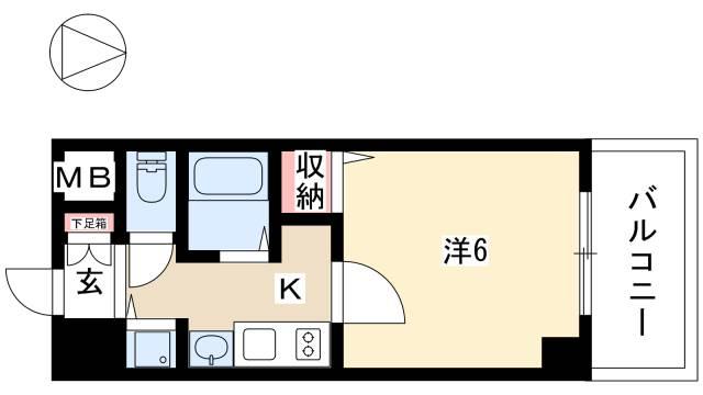 プレサンスNAGOYA桜通ビッグビートの間取り写真