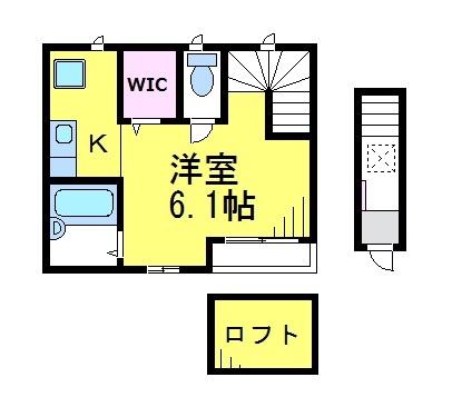 ＪＲ中央線 三鷹駅 徒歩5分 2階建 築17年の間取り写真