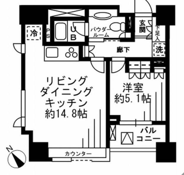 レジディア勝どきの間取り写真