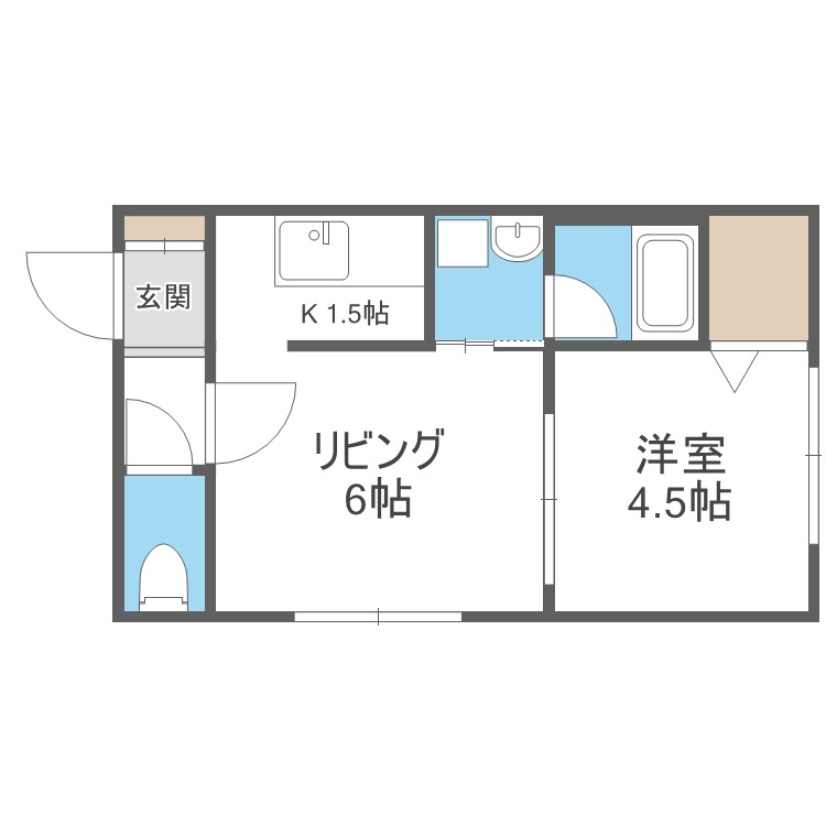 メビウスの間取り写真