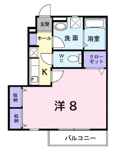 メロデイーアの間取り写真