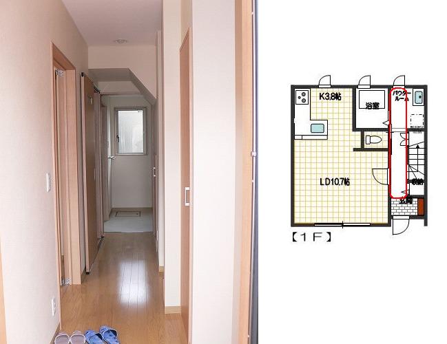玄関　室内写真は別部屋です