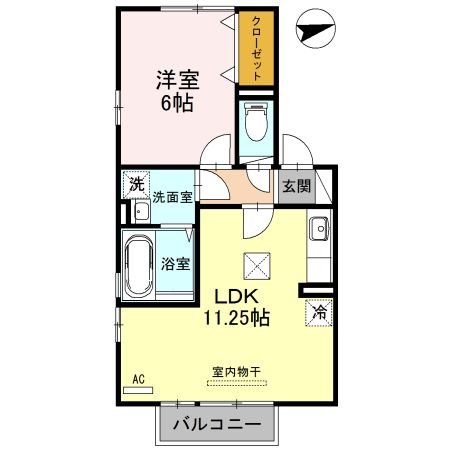 リビングタウン舟橋弐番館の間取り