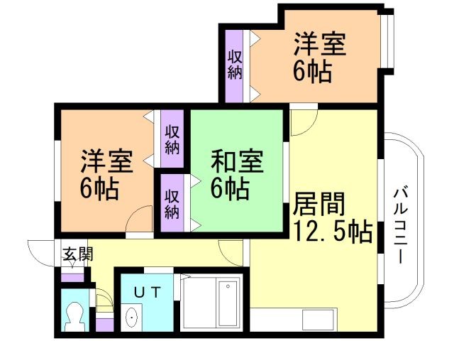 マンショングリーンリーフの間取り