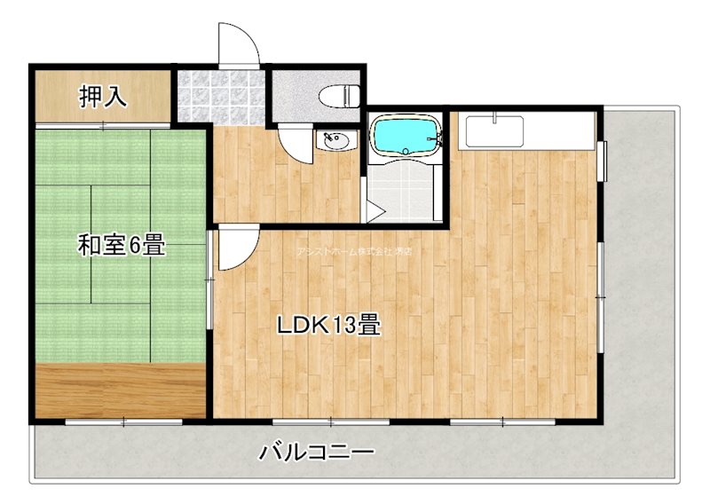 クレスト大津IIの間取り