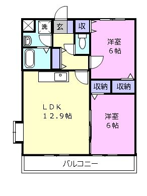 エクシヴ２２の間取り