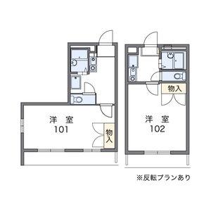 尾張旭市桜ケ丘町西のアパートの間取り