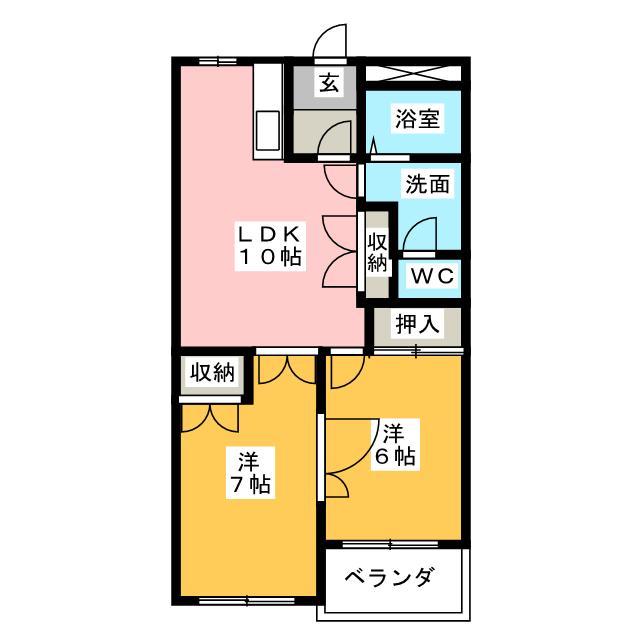 セントラルヒルズ１番館の間取り