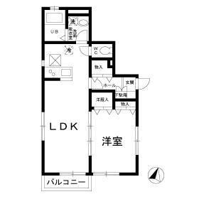 中野区大和町のアパートの間取り