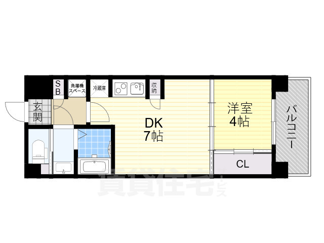 茨木市大手町のマンションの間取り