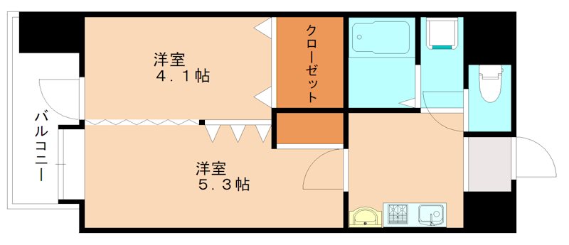 ノースステイツ幸町の間取り