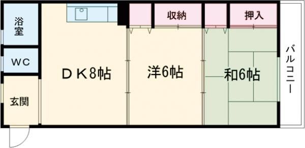 名古屋市南区三条のマンションの間取り