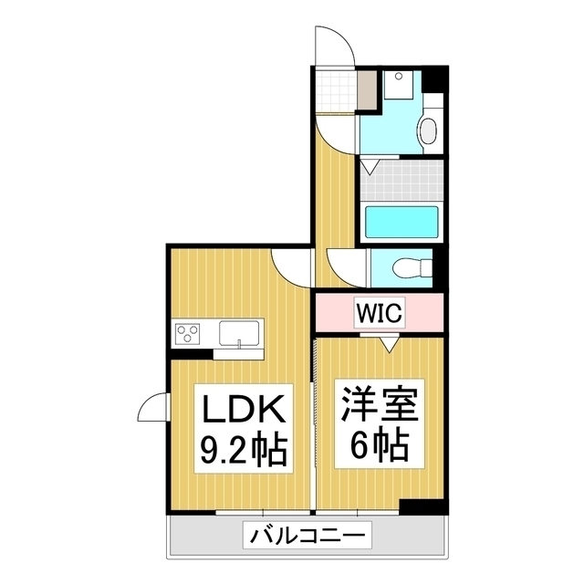 コンフォーティア中洲II　Ａ棟の間取り