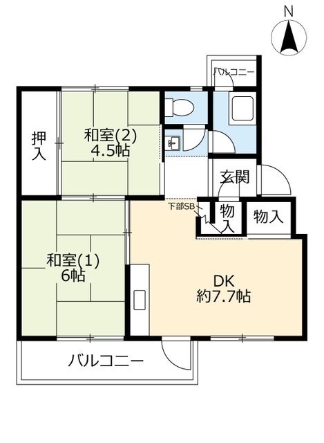 ＵＲ香里の間取り