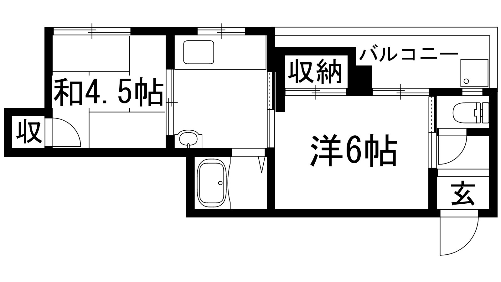 川西市小花のマンションの間取り