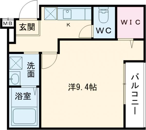 尼崎市東大物町のアパートの間取り