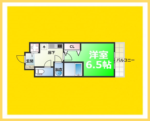 Luxe難波西Iの間取り