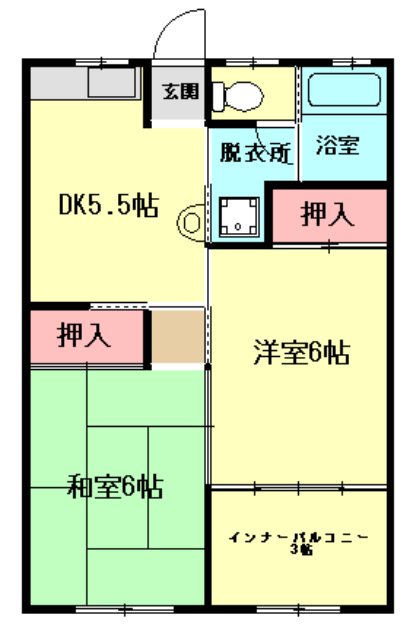 サンハイツ高江の間取り