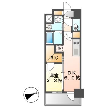 エステムコート名古屋新栄Vラポールの間取り