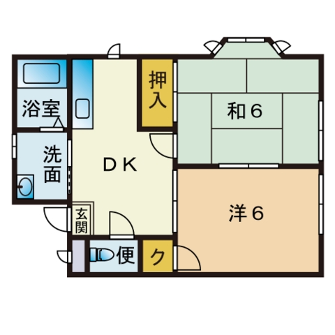 上山門ハイツの間取り