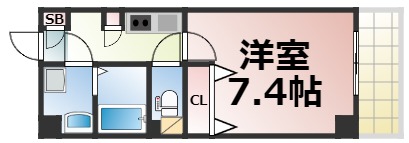 【大阪市東成区中道のマンションの間取り】