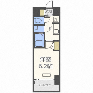 プレサンス難波インフィニティの間取り