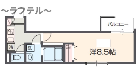 所沢市有楽町のアパートの間取り