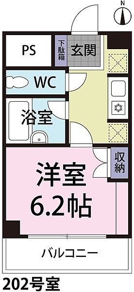 府中市栄町のマンションの間取り