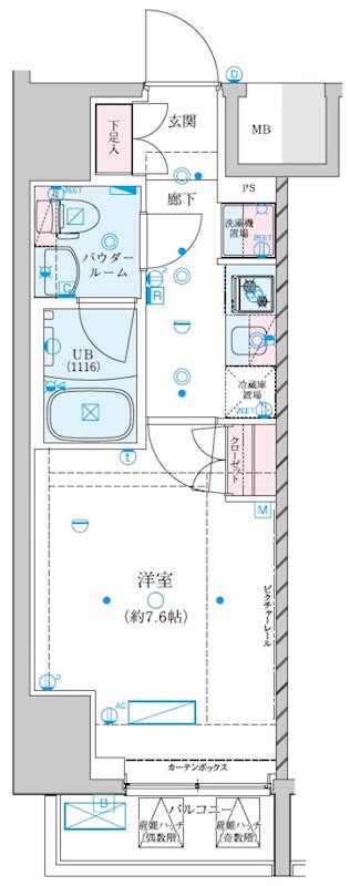 ジェノヴィア川崎VIIの間取り