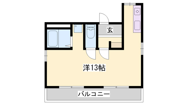 明石市別所町のマンションの間取り