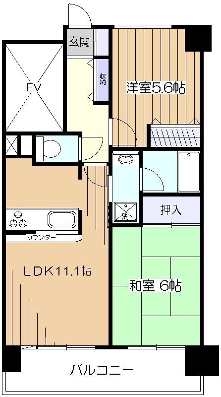 ライオンズマンション東村山第5の間取り