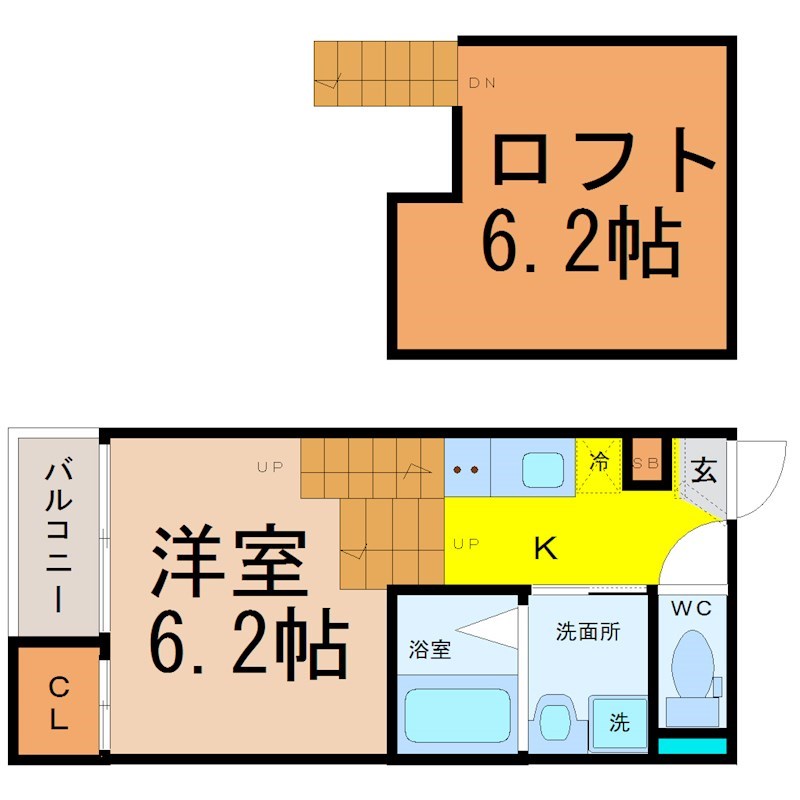 ハーモニーテラス寺崎町IIの間取り