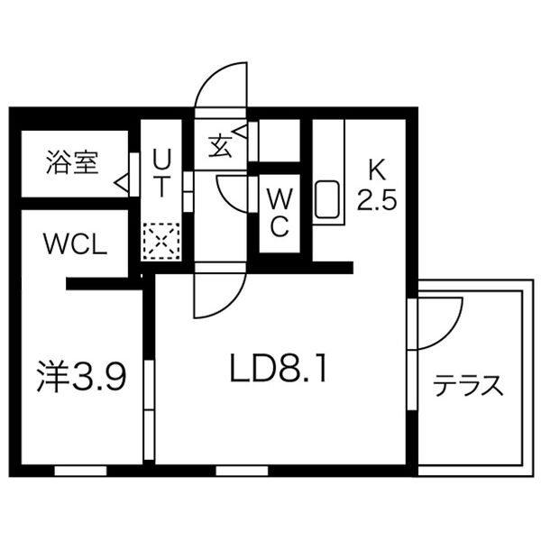 札幌市南区澄川一条のマンションの間取り