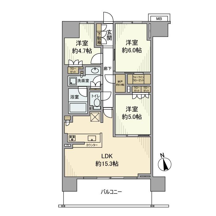 クレヴィア南砂の間取り