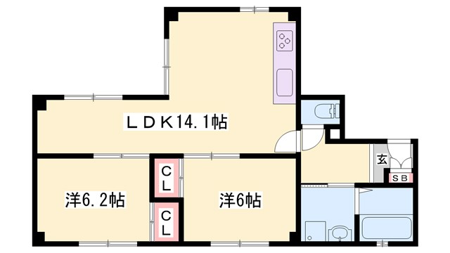 Ｌａ Ｍａｉｓｏｎ Ｃｌａｉｒｅの間取り