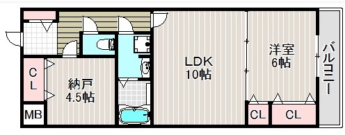 セレニティ桜之町東A棟の間取り