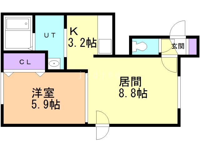 ロージェ中の島の間取り