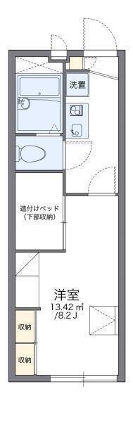 レオパレス道後の間取り