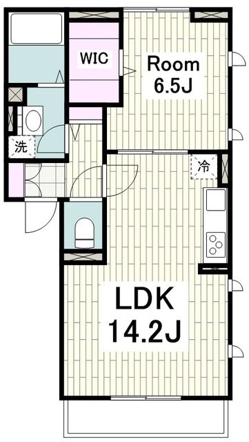 藤沢市辻堂神台のアパートの間取り