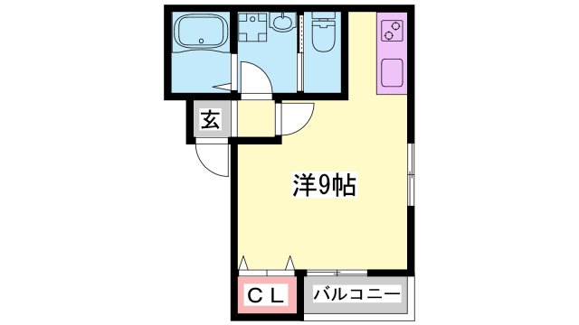 加古川市加古川町寺家町のアパートの間取り