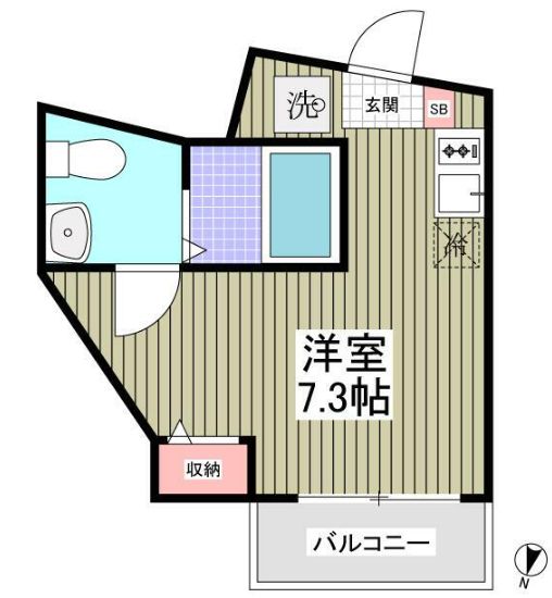 モデラート西新宿の間取り