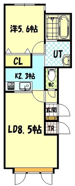 空知郡上富良野町富町のアパートの間取り