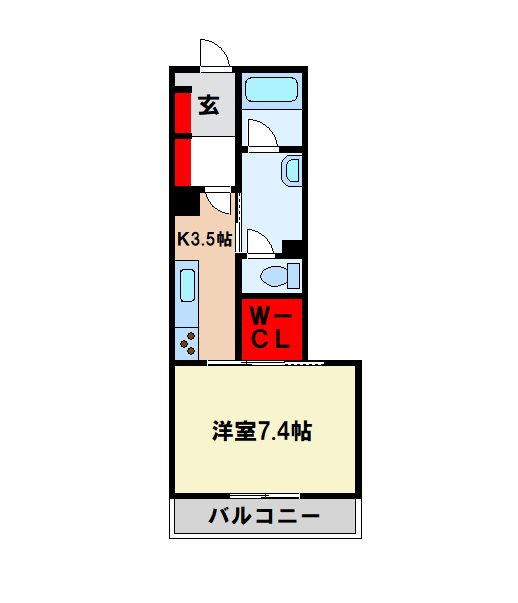 シュロース三国野の間取り